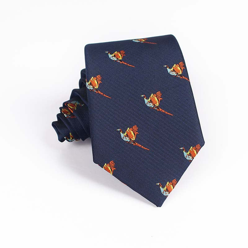 Yarn Dyed Jacquard Bird Multi Color Casual Party Formal Work Tie Bow Tie Men