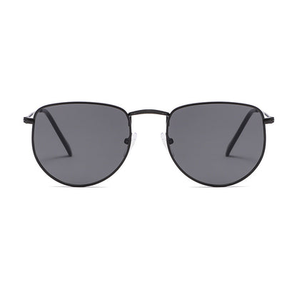 New Retro Metal Thin Frame Sunglasses Men And Women Trend Street Shooting Sunglasses