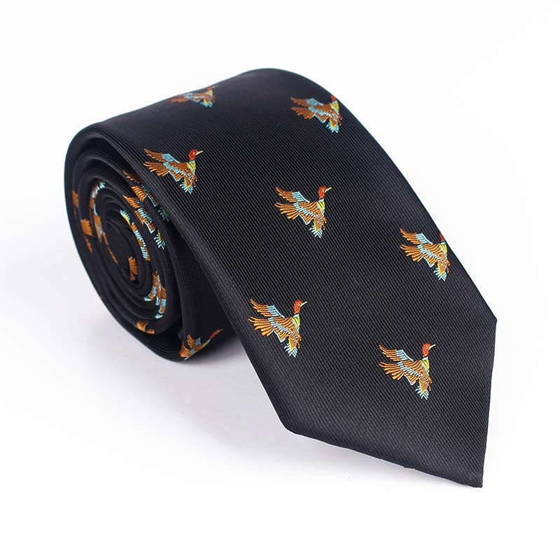 Yarn Dyed Jacquard Bird Multi Color Casual Party Formal Work Tie Bow Tie Men