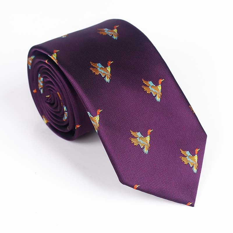 Yarn Dyed Jacquard Bird Multi Color Casual Party Formal Work Tie Bow Tie Men