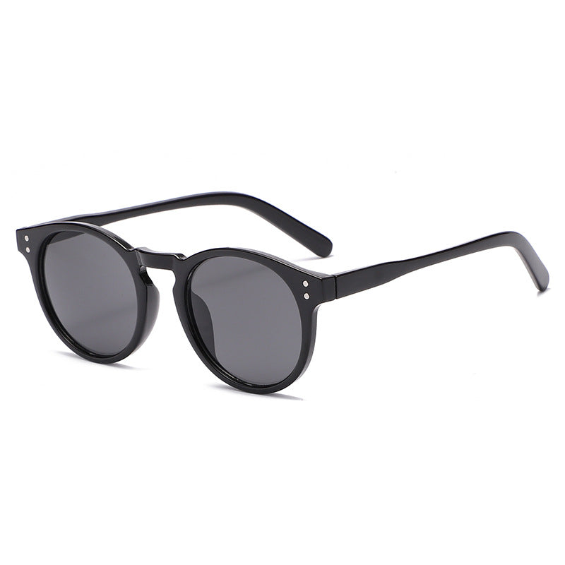 New Retro Small Frame Star Sunglasses Men And Women Street Shooting Rice Nails Sunglasses Trend Glasses