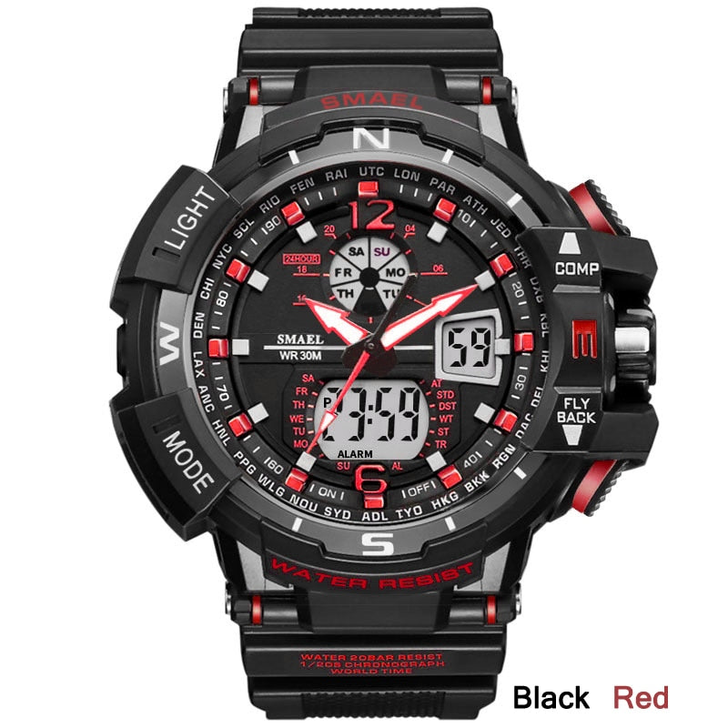 SMAEL Sport Watch1376 Men 2021 Clock Male LED Digital Quartz Wrist Watches Men's Top Brand Luxury Digital-watch Relogio Masculino