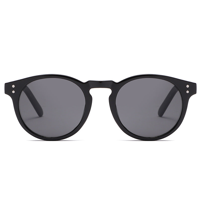 New Retro Small Frame Star Sunglasses Men And Women Street Shooting Rice Nails Sunglasses Trend Glasses