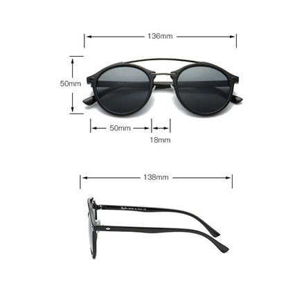 Men Retro Sunglasses Women Classic Brand Designer Unisex Sunglasses Double Beams Glasses